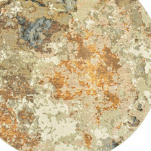 2’ X 3’ Modern Abstract Gold And Beige Indoor Scatter Rug