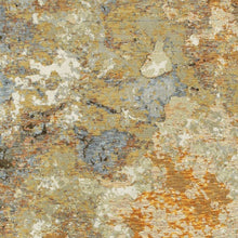 2’ X 3’ Modern Abstract Gold And Beige Indoor Scatter Rug