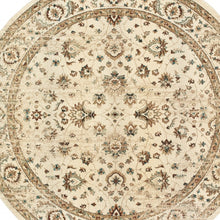 2’ X 8’ Ivory And Gold Distressed Indoor Runner Rug