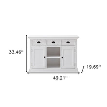 White Modern Farmhouse Large Accent Cabinet With Baskets
