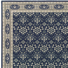 2’X8’ Navy And Gray Floral Ditsy Runner Rug