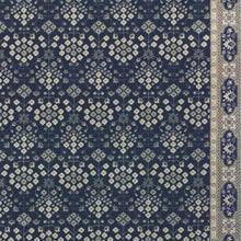 2’X8’ Navy And Gray Floral Ditsy Runner Rug