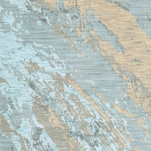 2’X3’ Blue And Gray Abstract Impasto Scatter Rug