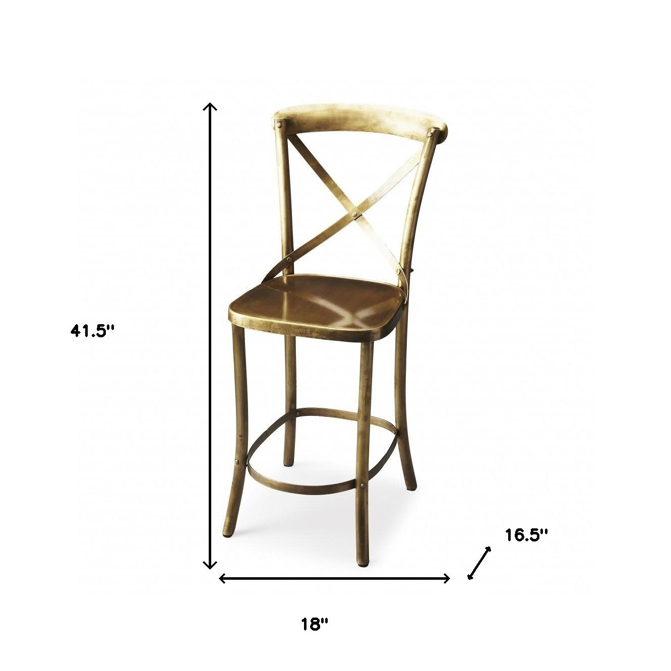 Antique Gold Bar Stool