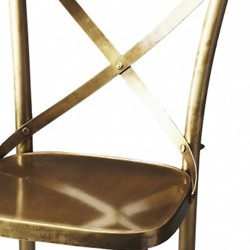 Antique Gold Bar Stool