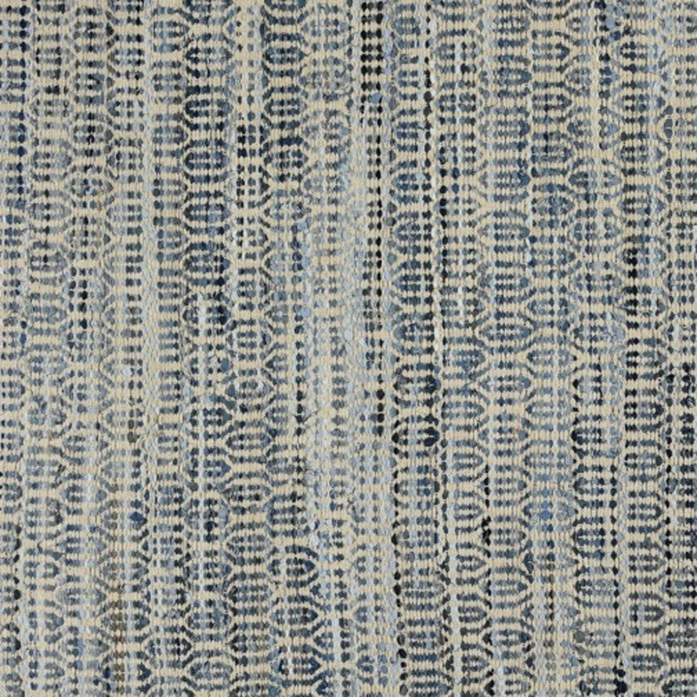 5’ X 8’ Blue And Gray Ogee Area Rug