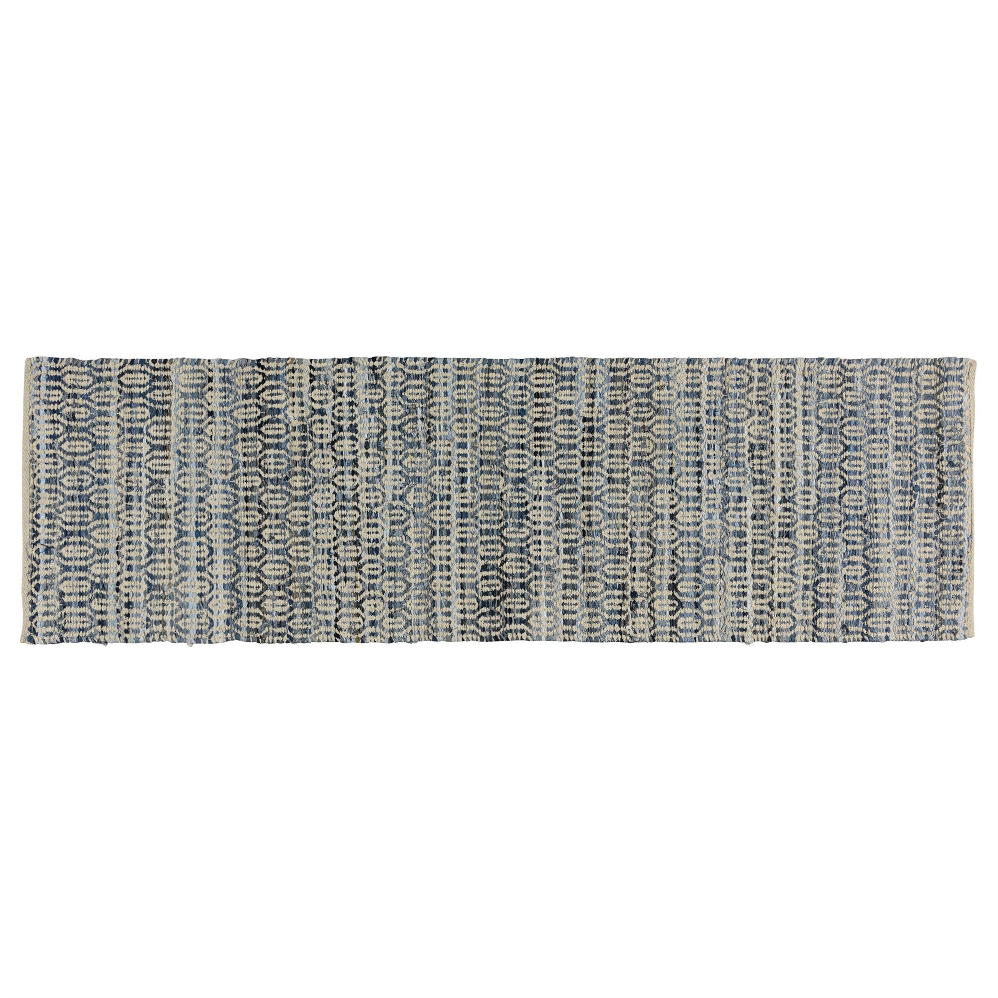 5’ X 8’ Blue And Gray Ogee Area Rug