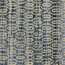 5’ X 8’ Blue And Gray Ogee Area Rug