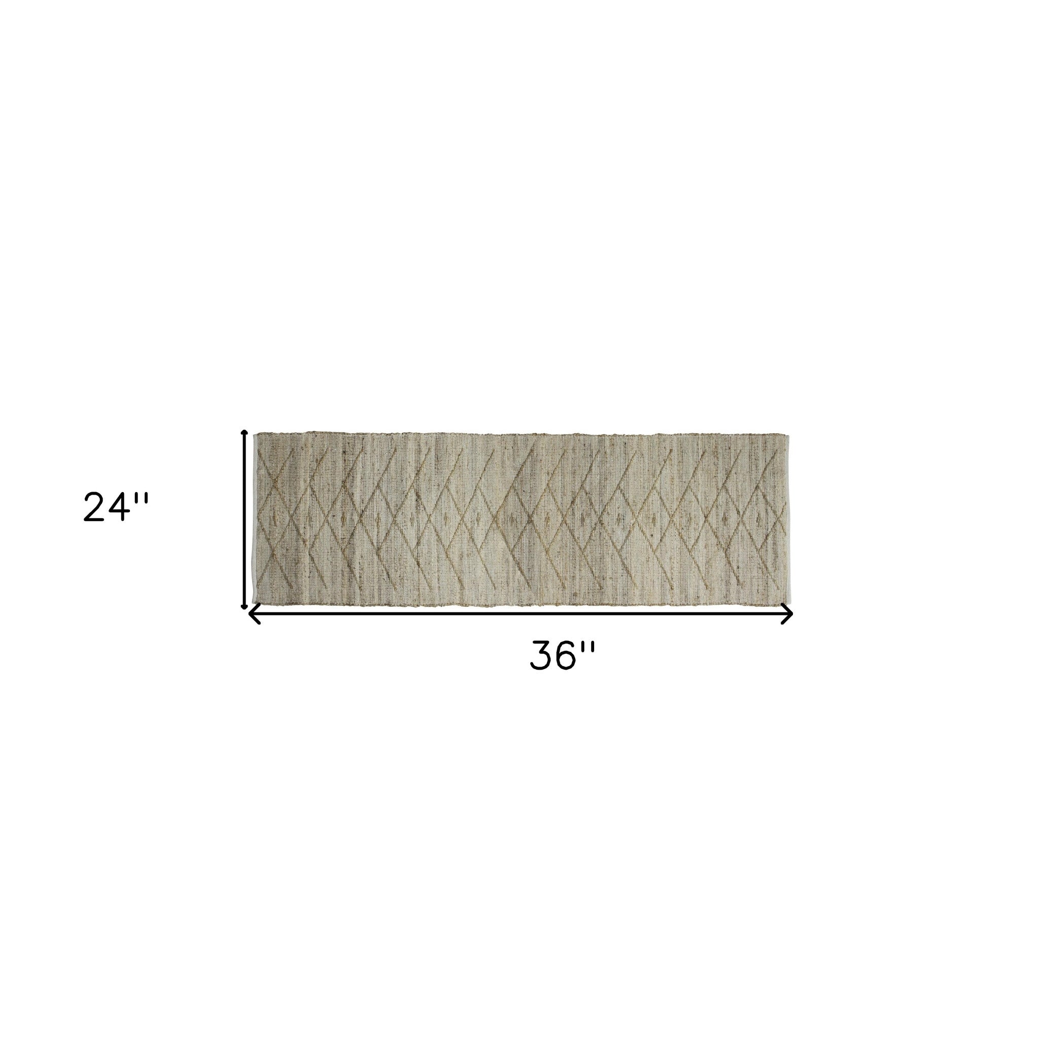 4’ X 6’ Beige Distressed Tribal Area Rug