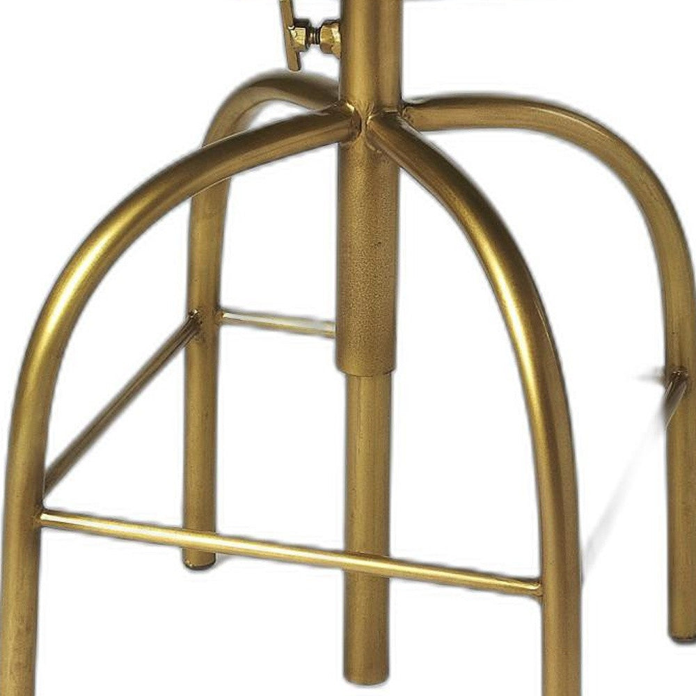 Hair On Hide Leather Bar Stool