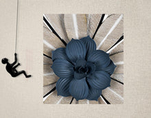 Black Metal Floral Wall Decor