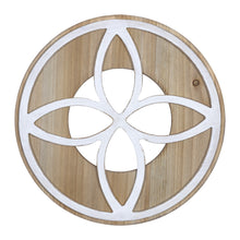 Two Tone Detailed Round Wall Decor