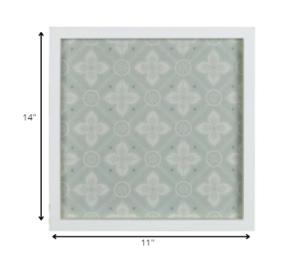 Framed Beige And Green Wall Art