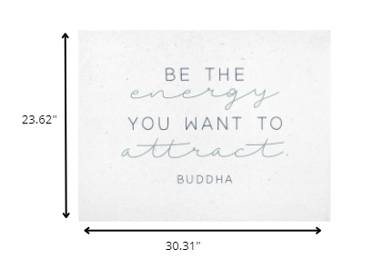 Farmhouse Style Be The Energy Quote Wall Decor