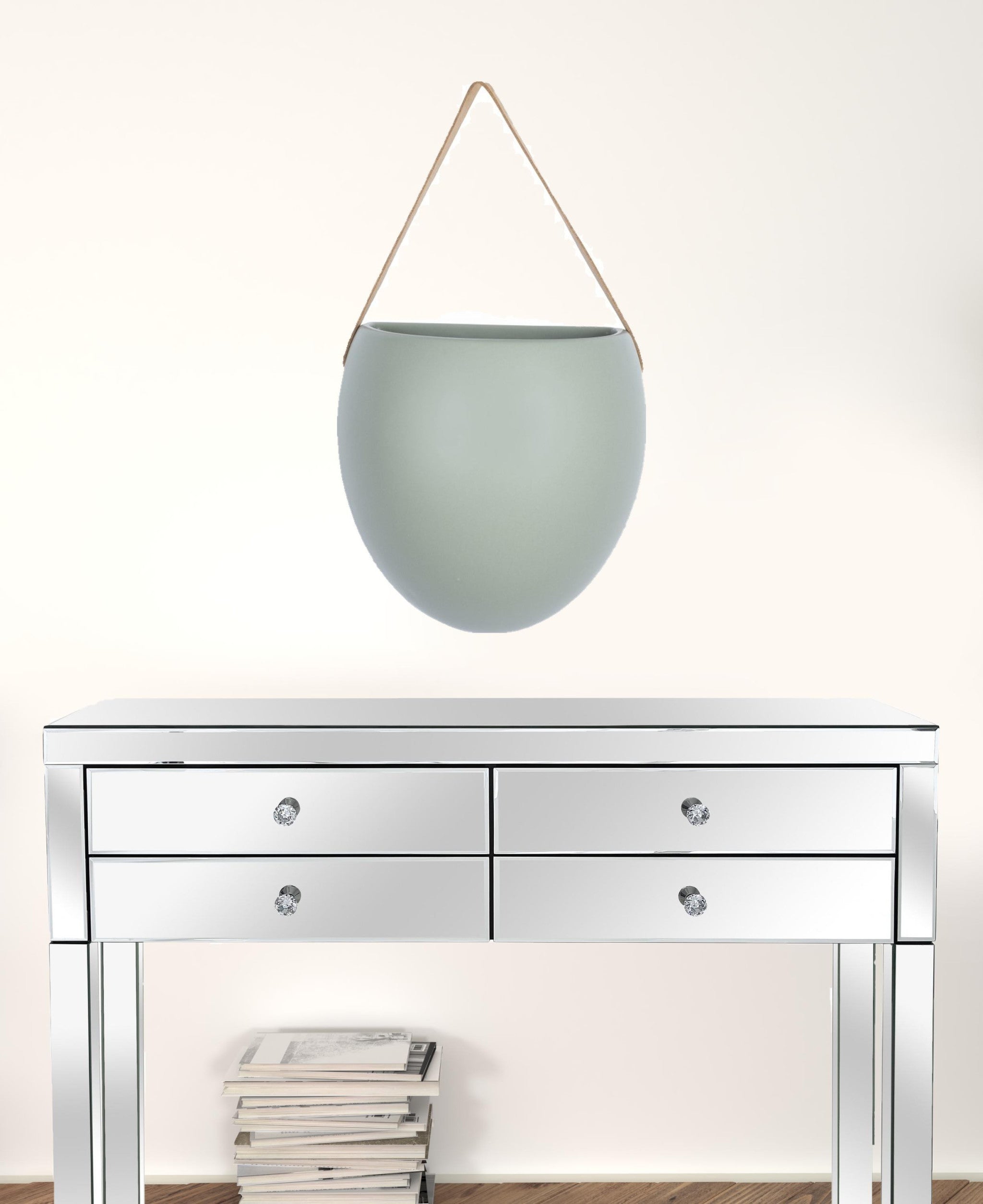 Ceramic Green Hanging Planter