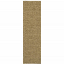 2’X8’ Solid Tan Indoor Outdoor Runner Rug