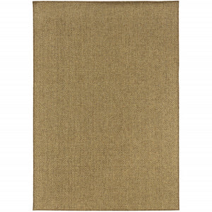 2’X8’ Solid Tan Indoor Outdoor Runner Rug