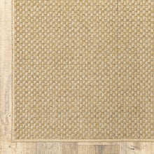 2’X8’ Solid Sand Beige Indoor Outdoor Runner Rug