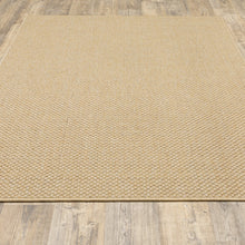 2’X8’ Solid Sand Beige Indoor Outdoor Runner Rug
