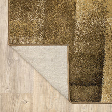 Brown And Beige Distressed Blocks Area Rug - 3’ x 5’