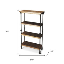 Fontainebleau Industrial Chic Bookcase