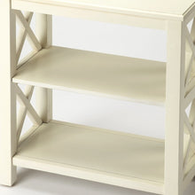 Vance Cottage White Bookcase