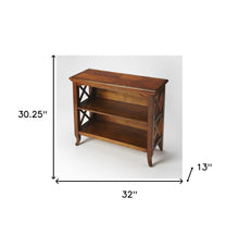 Newport Olive Ash Burl Low Bookcase