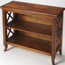 Newport Olive Ash Burl Low Bookcase