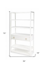 Lark White Bookshelf
