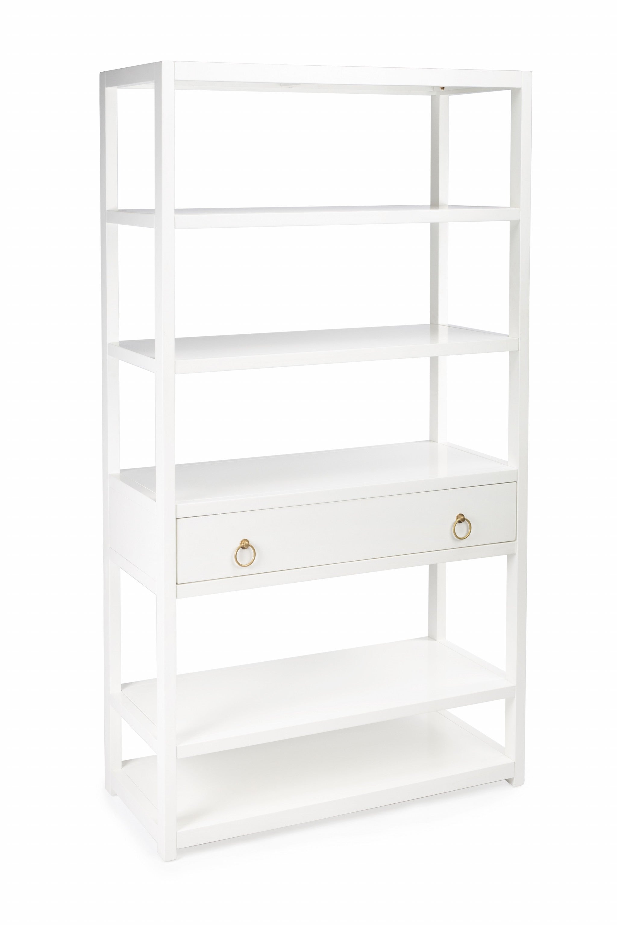 Lark White Bookshelf
