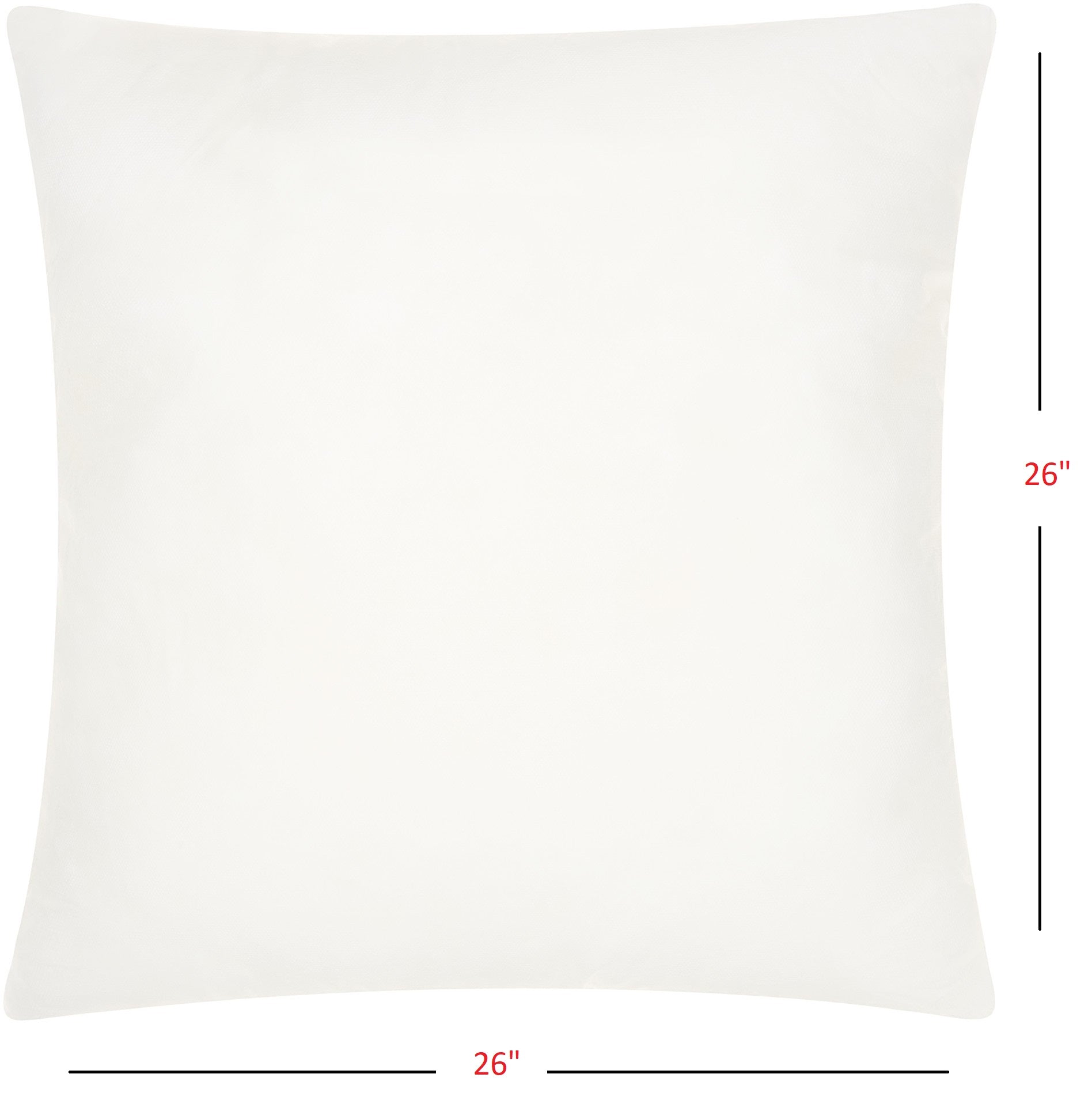 26" X 26" Choice White Pillow Insert