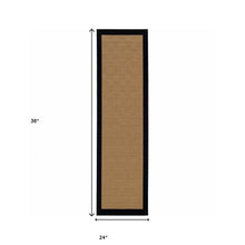 2’X8’ Beige And Black Plain Indoor Outdoor Runner Rug