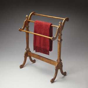 Vintage Oak Blanket Stand