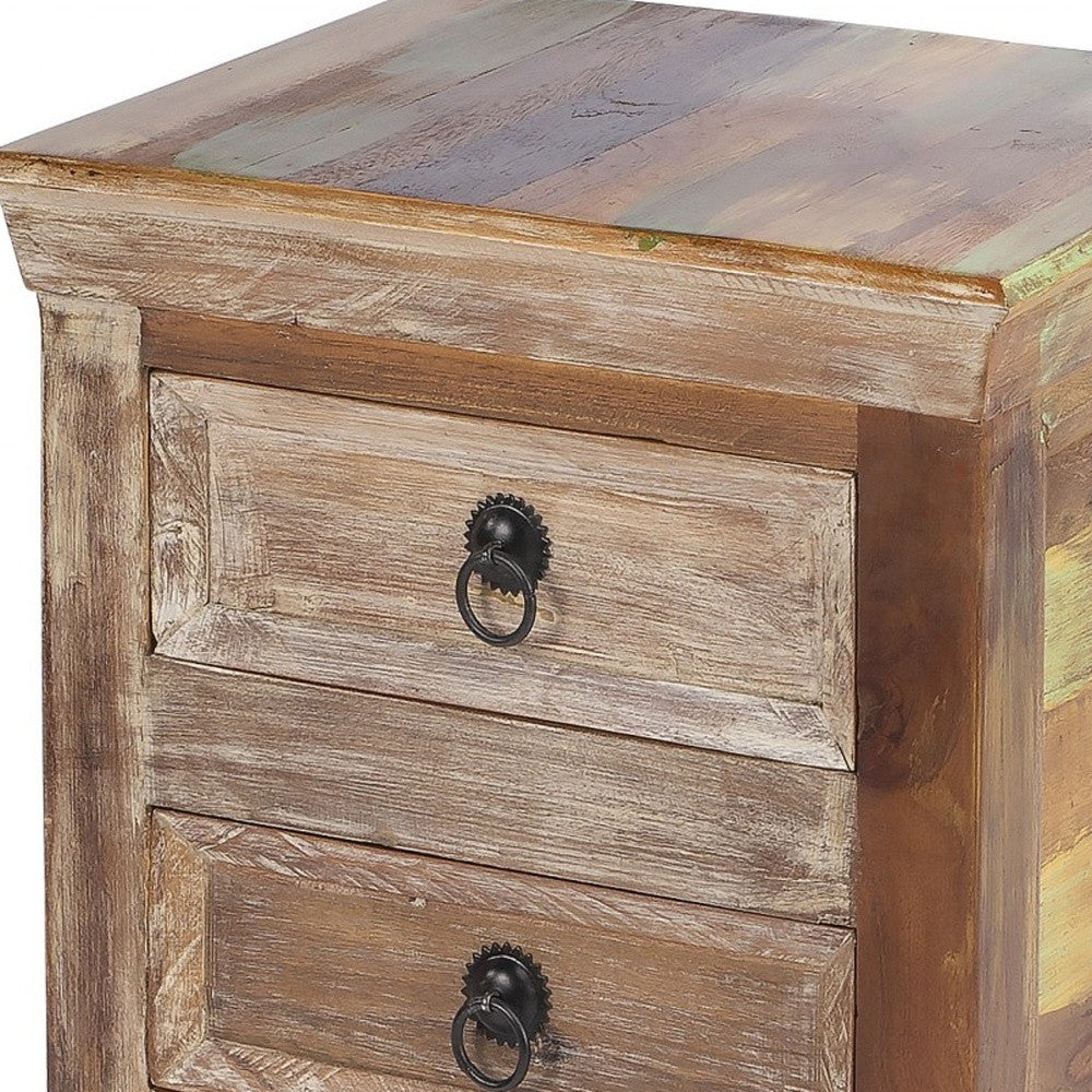 16" Assorted Solid Wood Three Drawer Standard Chest