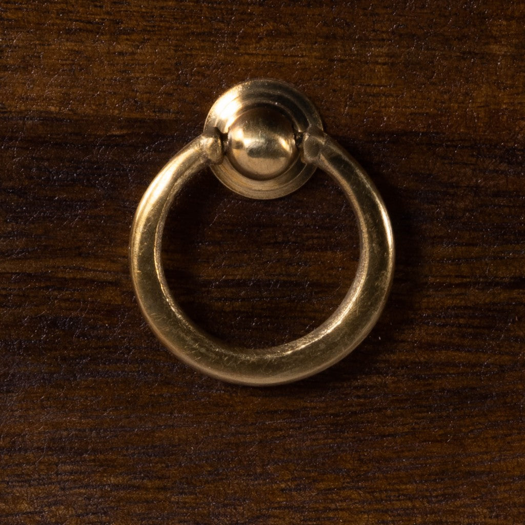 28" Brown Solid Wood Three Drawer Standard Dresser