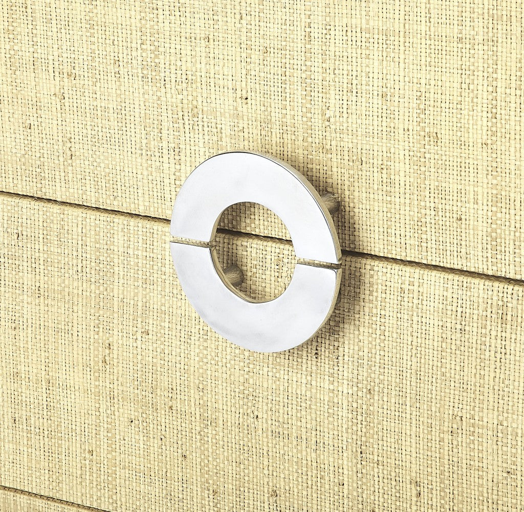 34" Beige Manufactured Wood Four Drawer Standard Chest