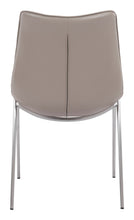 Stich Gray Faux Leather Side or Dining Chairs Set of 2 Chairs