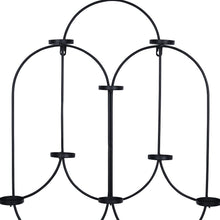 Matte Black Tea Light Holder Wall Decor