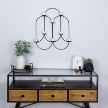 Matte Black Tea Light Holder Wall Decor