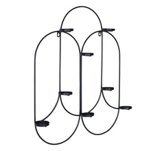 Matte Black Tea Light Holder Wall Decor