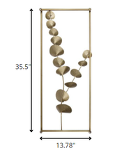 Framed Metal Plant Wall Decor