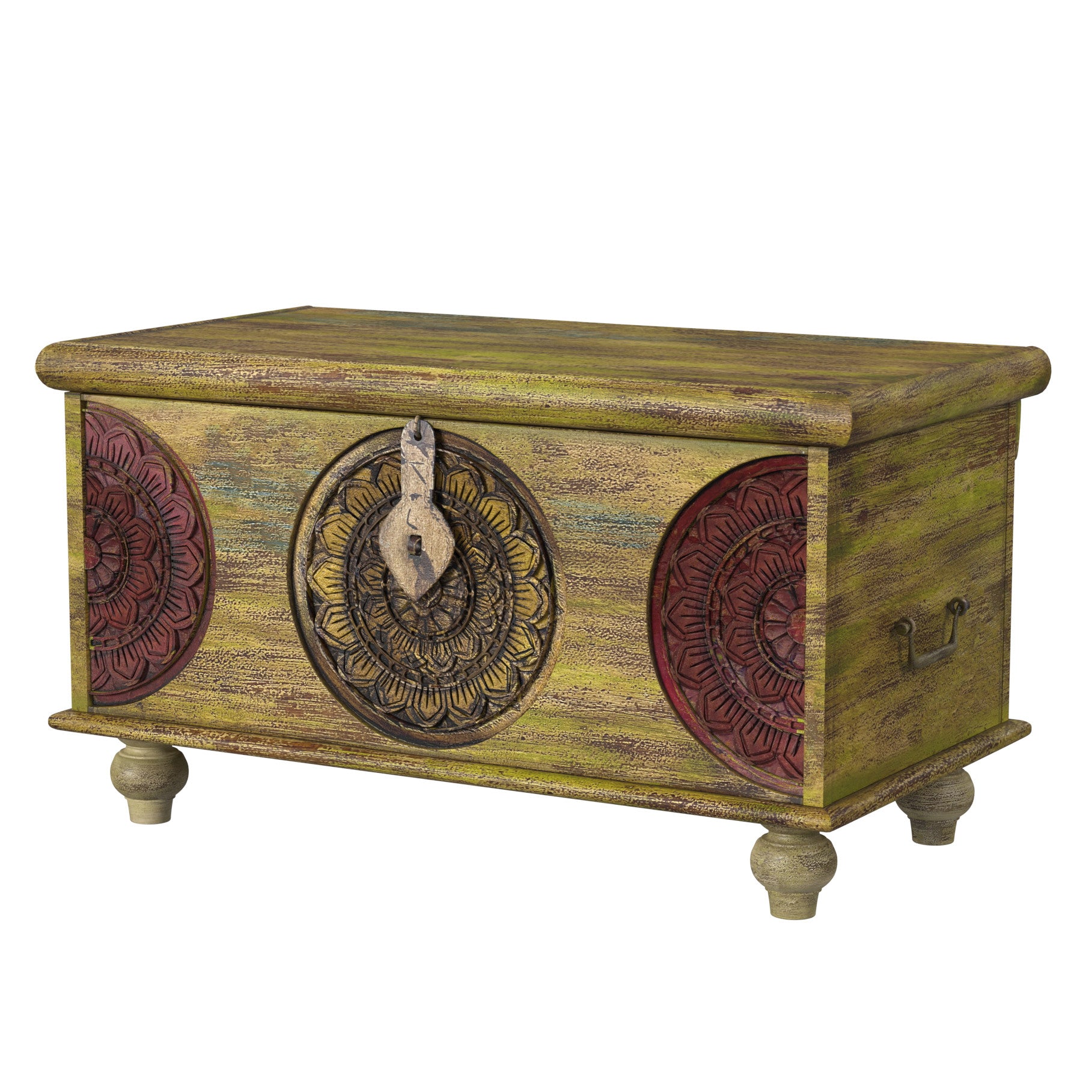 Mesa de centro de tronco de madera tallada Mesa