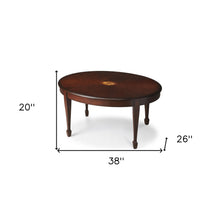 Traditional Cherry Oval Coffee Table