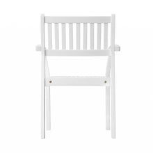 Set Of Two White Stacking Armchairs