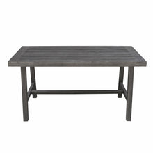 Dark Grey Dining Table With Leg Support