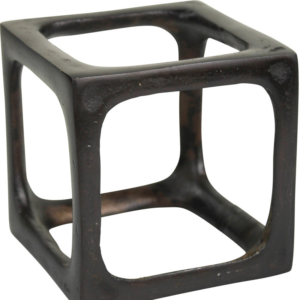 Petite Cast Aluminum Square Sculpture