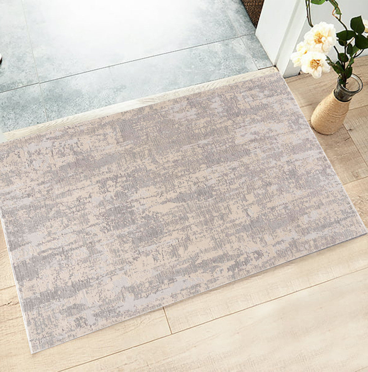 3’ X 5’ Gray Metro Modern Abstract Area Rug