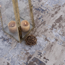 3’ X 5’ Beige And Ivory Abstract Area Rug