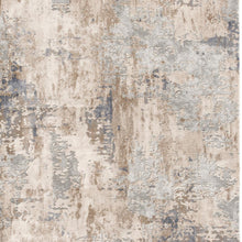3’ X 5’ Beige And Ivory Abstract Area Rug