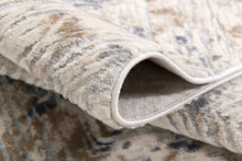 3’ X 5’ Ivory And Beige Abstract Diamonds Area Rug